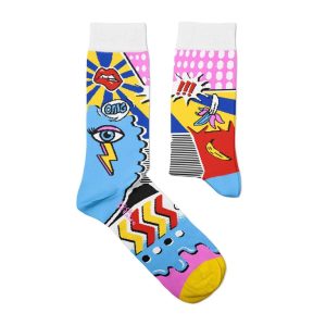 Chaussette haute fantaisie Pop Art