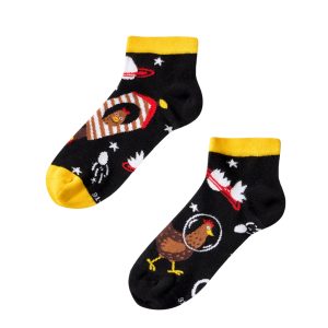 Chaussette haute fantaisie poussins de l'espace pour enfants