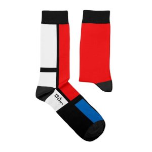 Chaussette haute fantaisie Composition II Mondrian