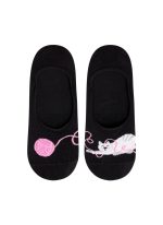Chaussette haute fantaisie chat avec pelote de laine