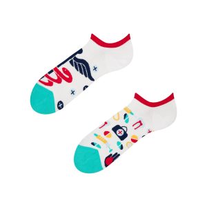 Chaussette haute fantaisie confort pieds invisibles