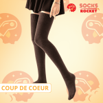 Chaussette haute au-dessus du genou confortable