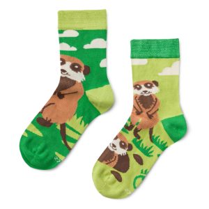 Chaussette haute fantaisie enfants suricates