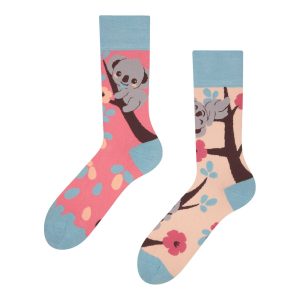 Chaussette haute fantaisie motif koala endormi